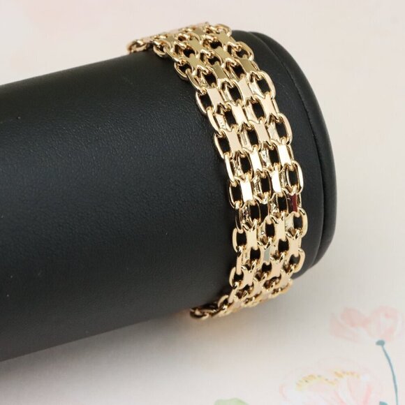 "Rose Gold Plated Multi-Link Chain Bracelet, XPBL0860 - Picture 9 of 12